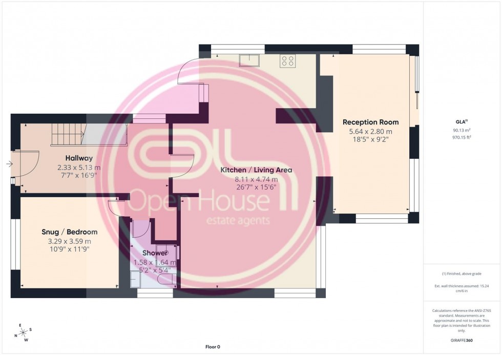 Floorplan for Moat Bank, Bretby, Burton-On-Trent