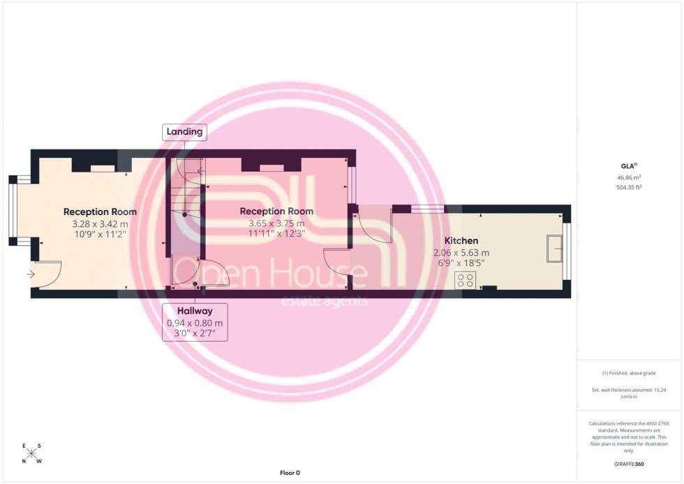 Floorplan for Frederick Street, Burton-On-Trent