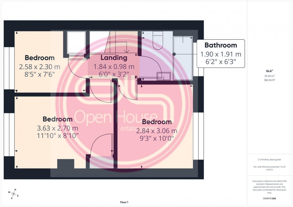 Floorplan for Chiltern Road, Swadlincote