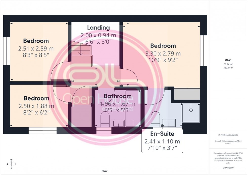 Floorplan for Oakway Drive, Woodville, Swadlincote