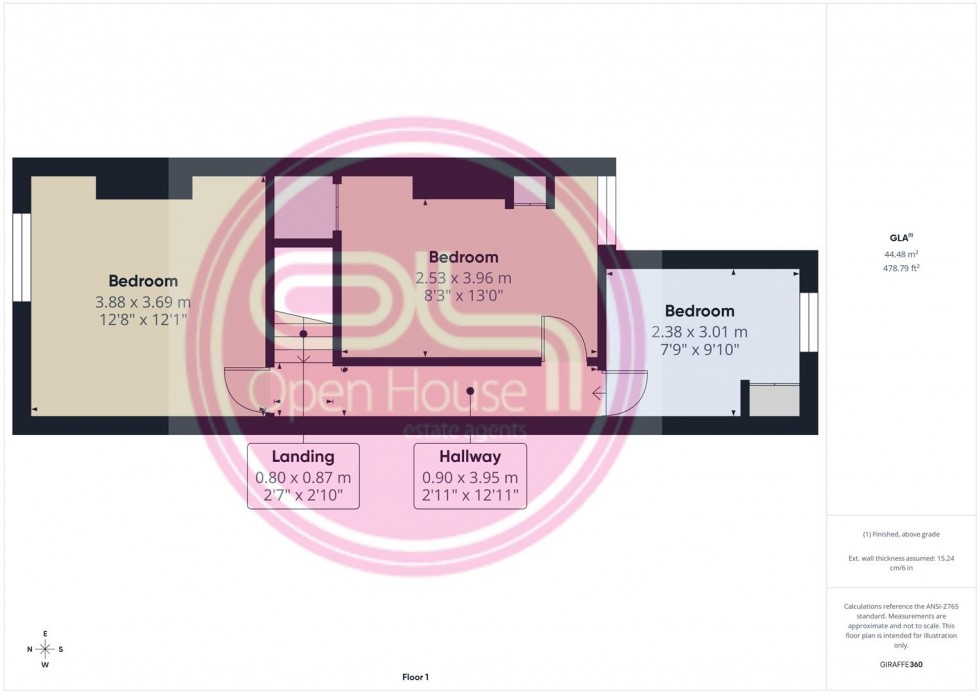 Floorplan for Vaughan Street, Coalville