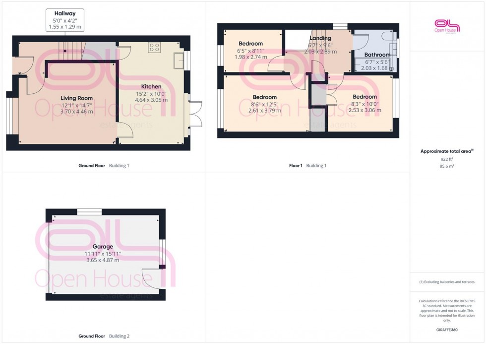 Floorplan for Berry Close, Telscombe Cliffs, Peacehaven