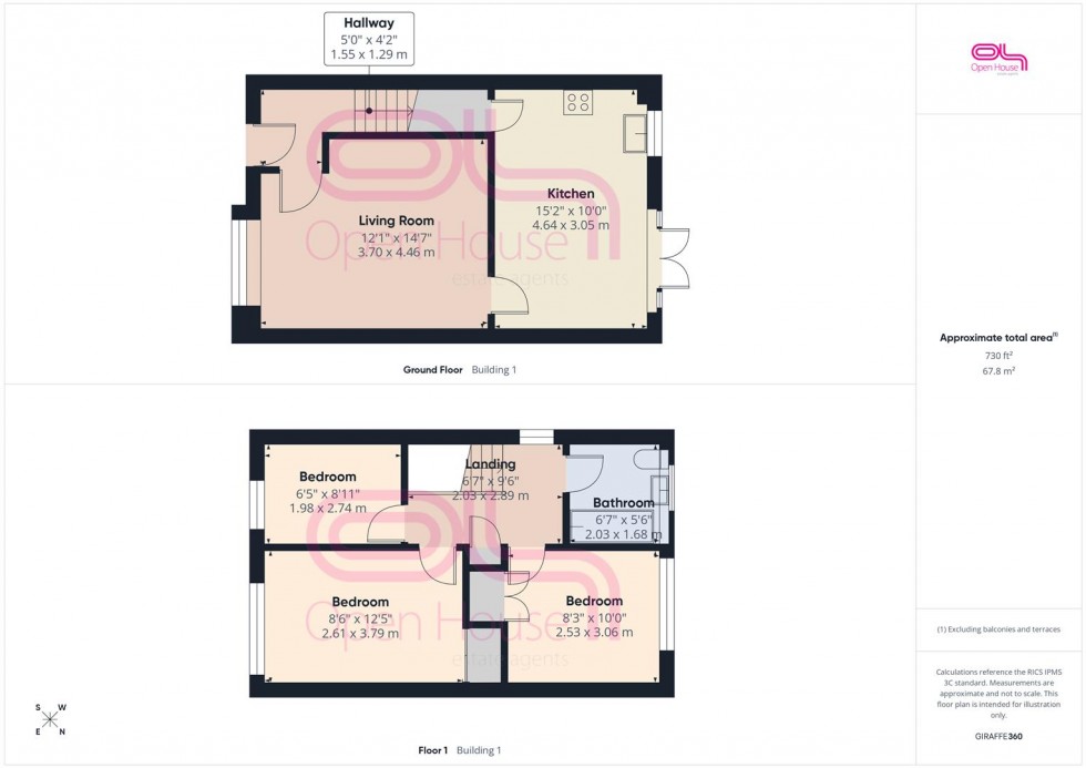 Floorplan for Berry Close, Telscombe Cliffs, Peacehaven