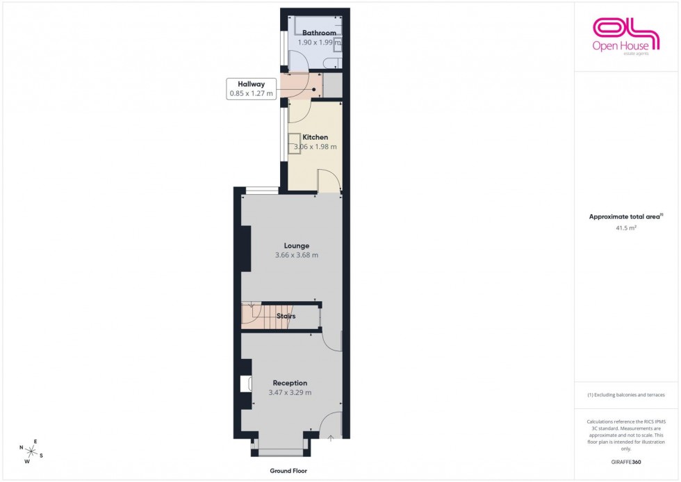 Floorplan for Gordon Street, Stoke-On-Trent