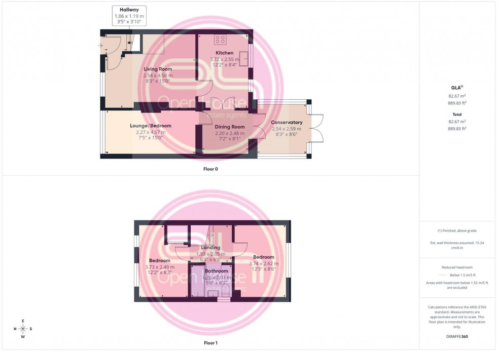Floorplan for Derwent Road, Burton-On-Trent