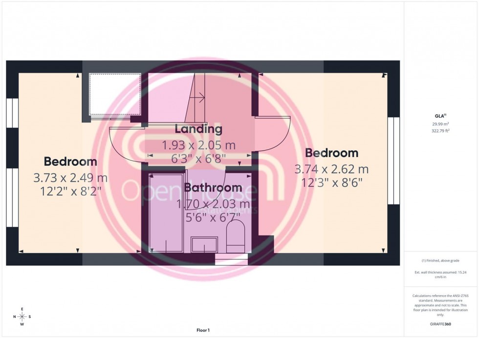 Floorplan for Derwent Road, Burton-On-Trent