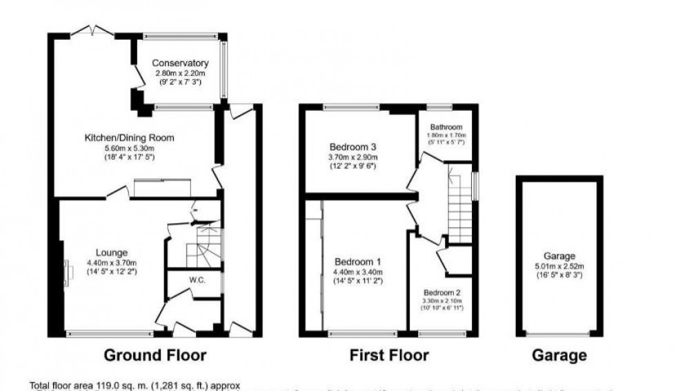 Floorplan for Hildenborough Crescent, Maidstone