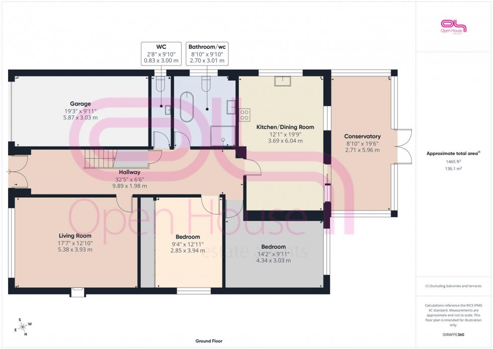 Floorplan for Slindon Avenue, Peacehaven