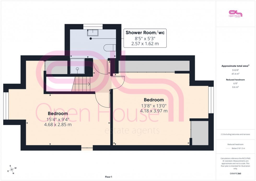 Floorplan for Slindon Avenue, Peacehaven
