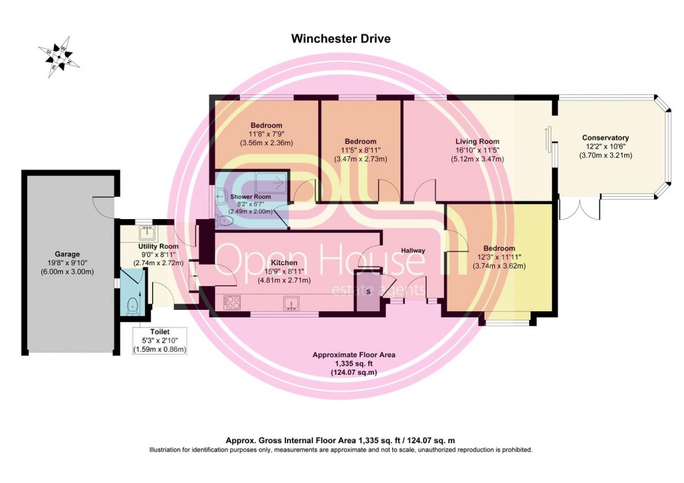 Floorplan for Winchester Drive, Midway, Swadlincote