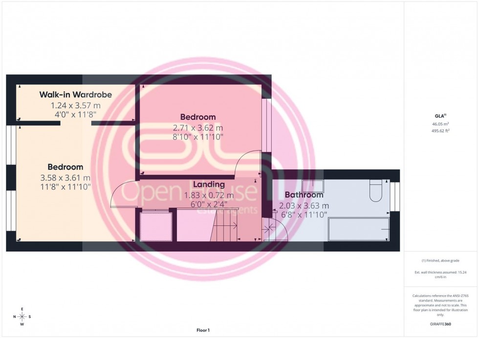 Floorplan for Bearwood Hill Road, Burton-On-Trent
