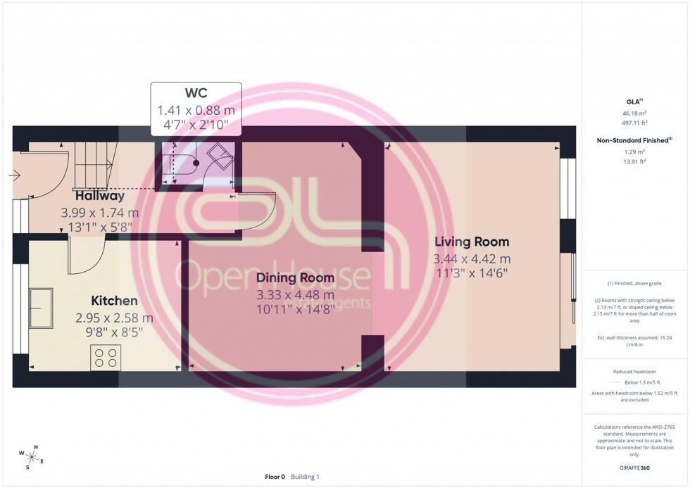 Floorplan for George Street, Church Gresley, Swadlincote