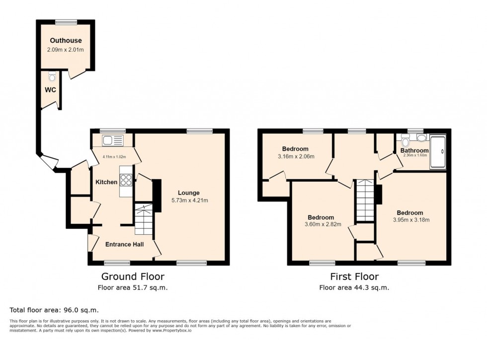 Floorplan for Melbourne Avenue, Burton-On-Trent