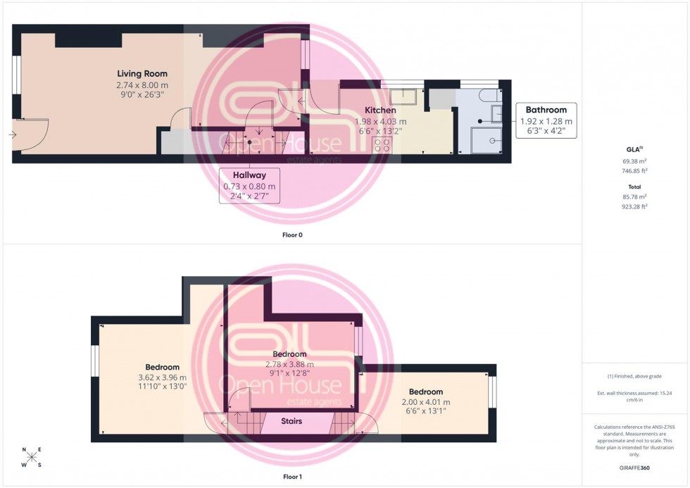 Floorplan for Wellington Street, Burton-On-Trent
