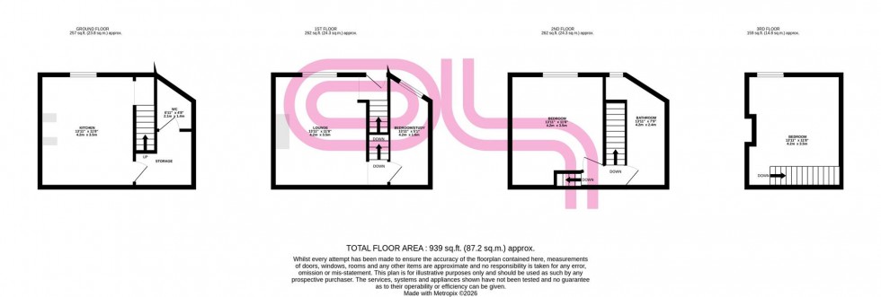 Floorplan for Nashville Street, Keighley