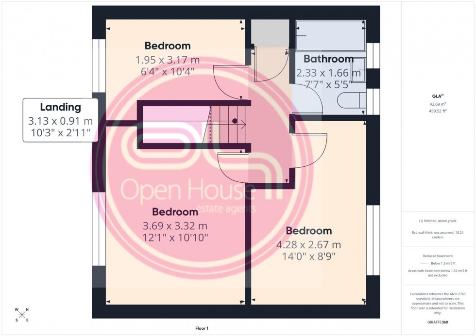 Floorplan for Manor Crescent, Burton-On-Trent