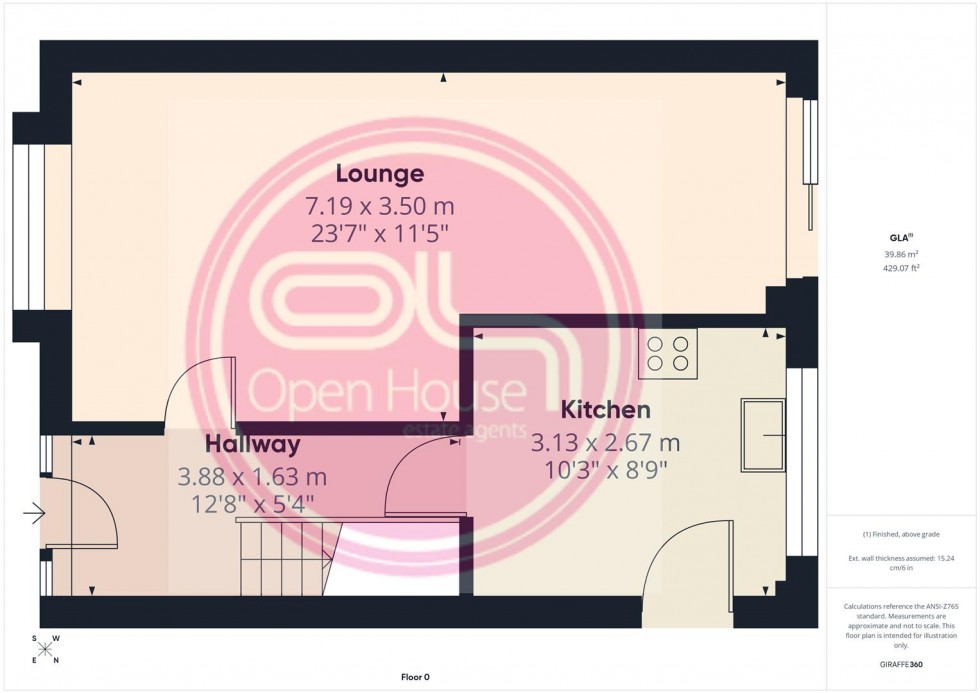 Floorplan for St. Johns Drive, Newhall, Swadlincote