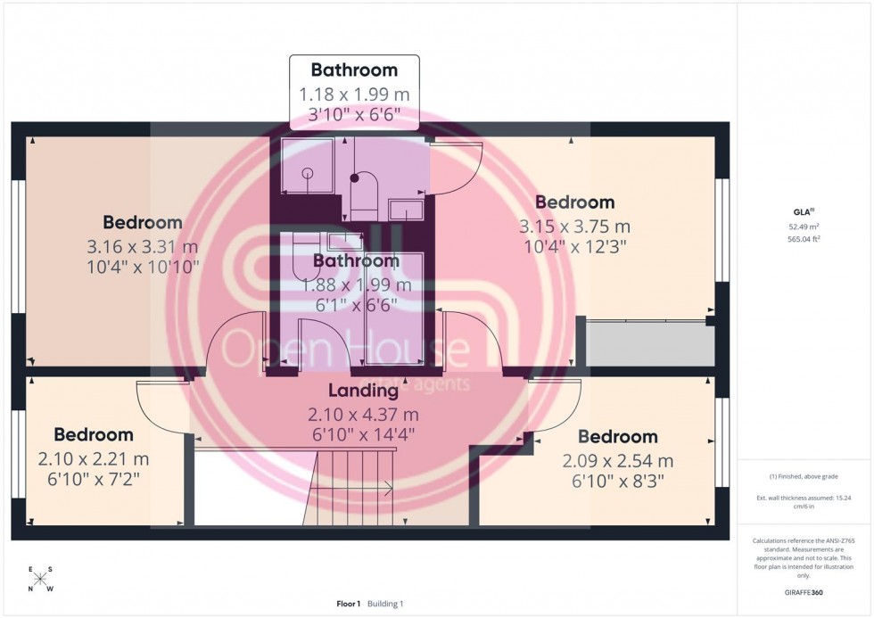 Floorplan for Oakway Drive, Woodville, Swadlincote