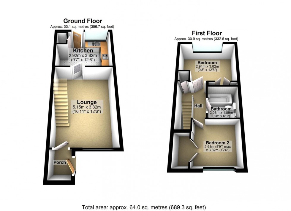 Floorplan for Hudson Close, Worthing