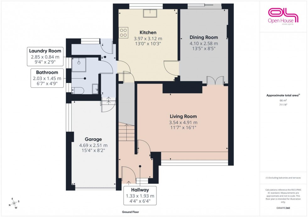 Floorplan for Kitlings Lane, Stafford