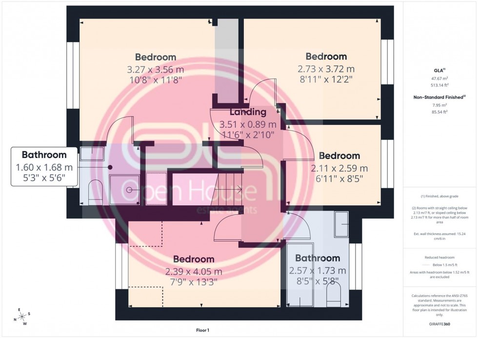 Floorplan for Avon Way, Burton-On-Trent