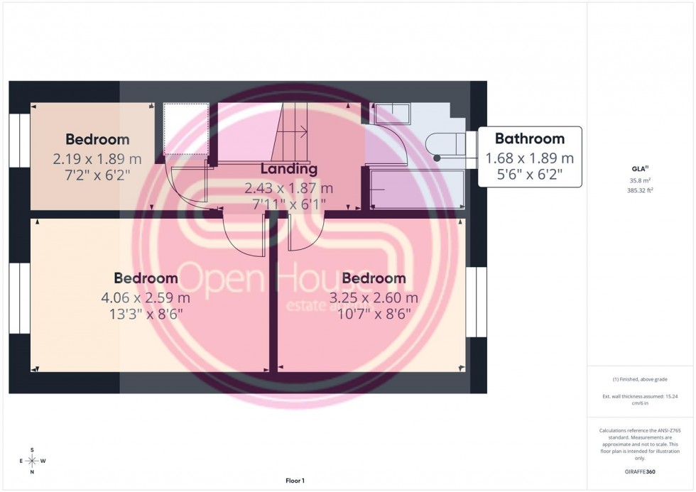 Floorplan for Hope Way, Church Gresley, Swadlincote