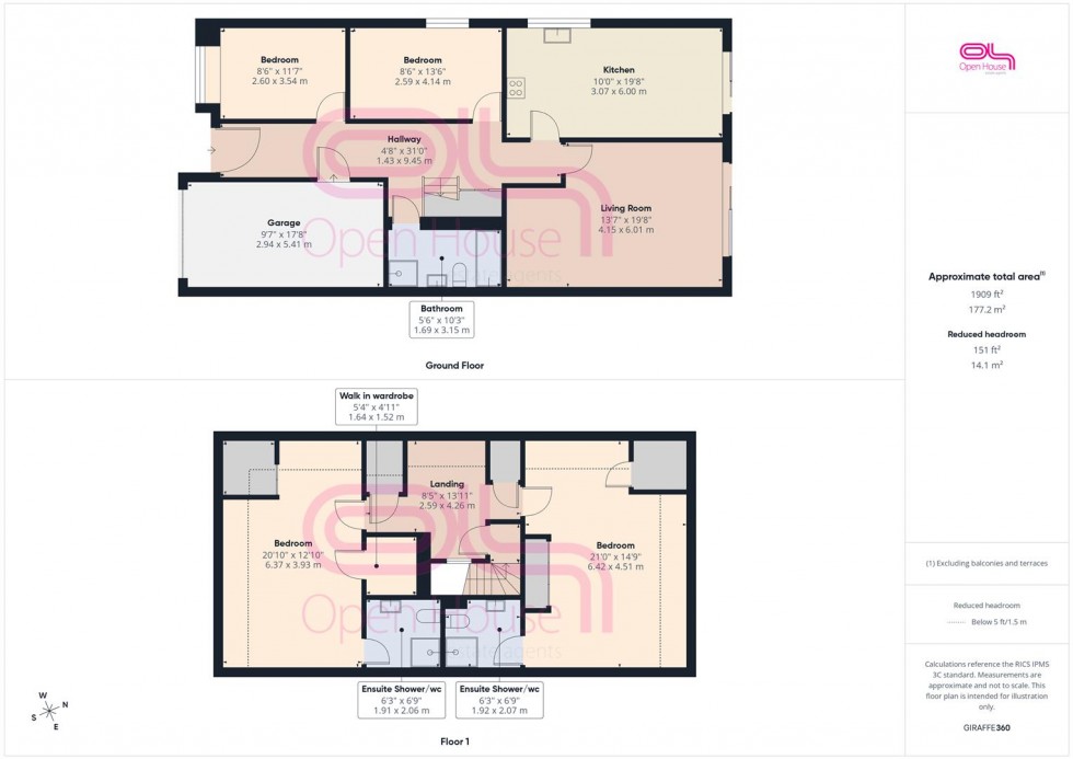 Floorplan for Bee Road, Peacehaven