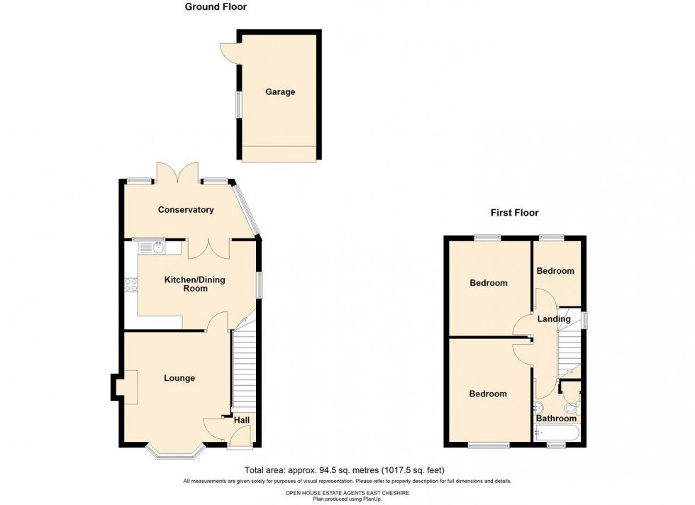 Floorplan for Macclesfield Road, Holmes Chapel, Crewe