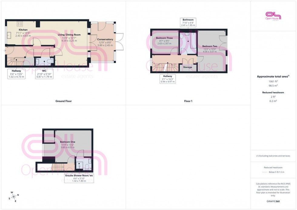 Floorplan for Friars Close, Peacehaven