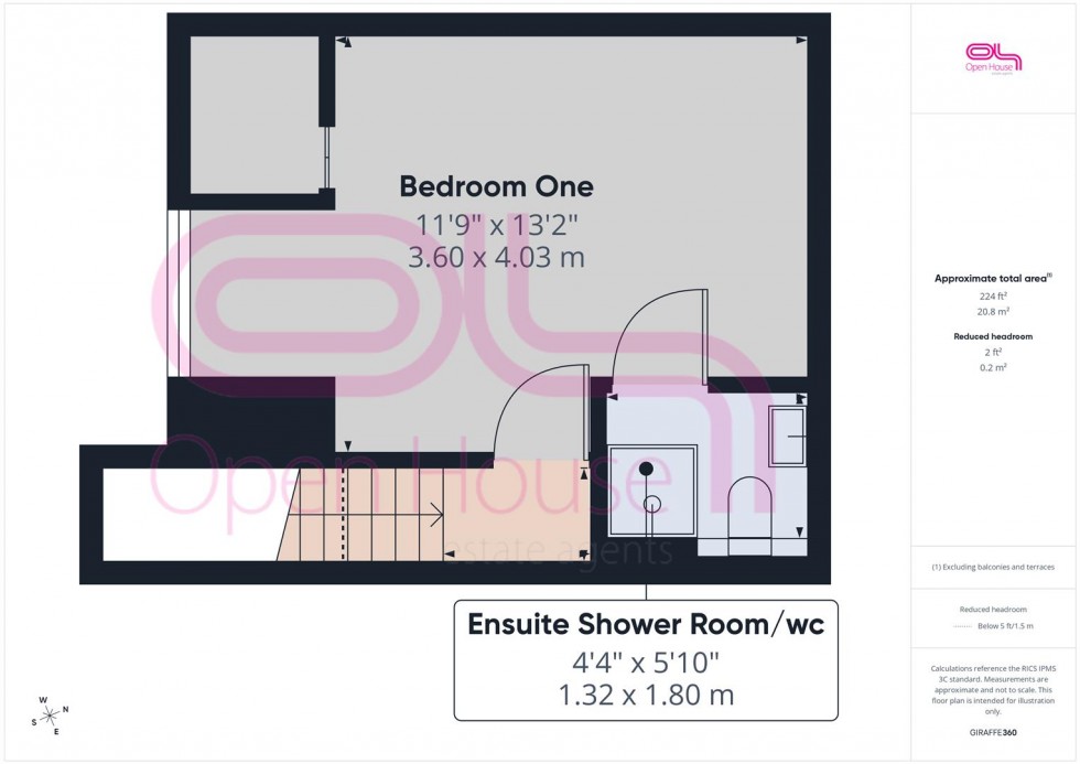 Floorplan for Friars Close, Peacehaven