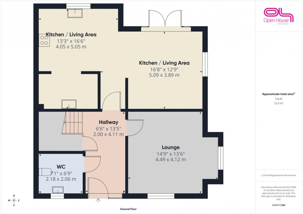 Floorplan for Sandon Road, Hopton, Stafford