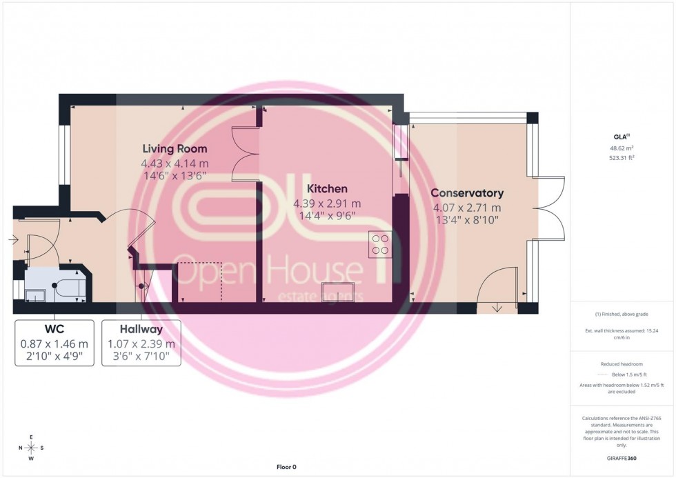 Floorplan for Moncreiff Drive, Stretton, Burton-On-Trent
