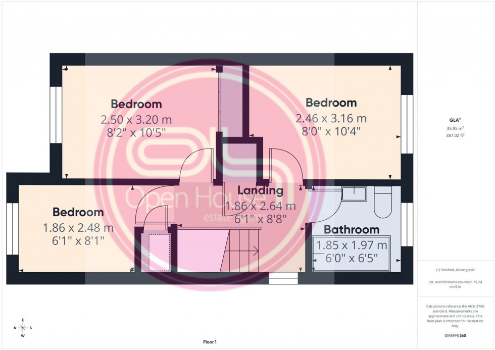 Floorplan for Moncreiff Drive, Stretton, Burton-On-Trent