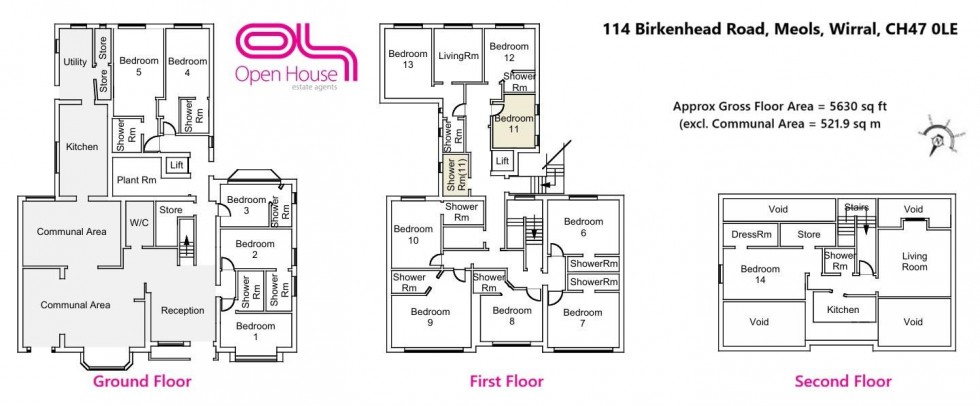 Floorplan for Birkenhead Road, Meols