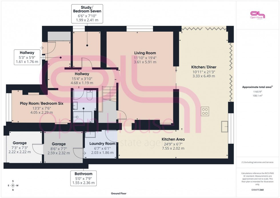 Floorplan for Ashmore Close, Peacehaven