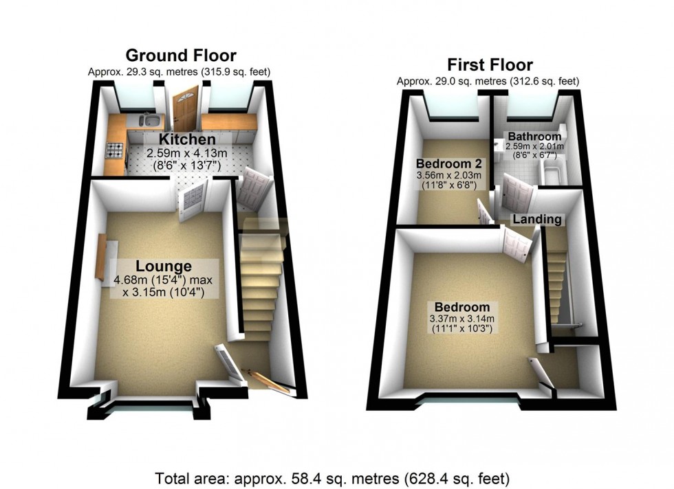 Floorplan for Lanfranc Road, Worthing