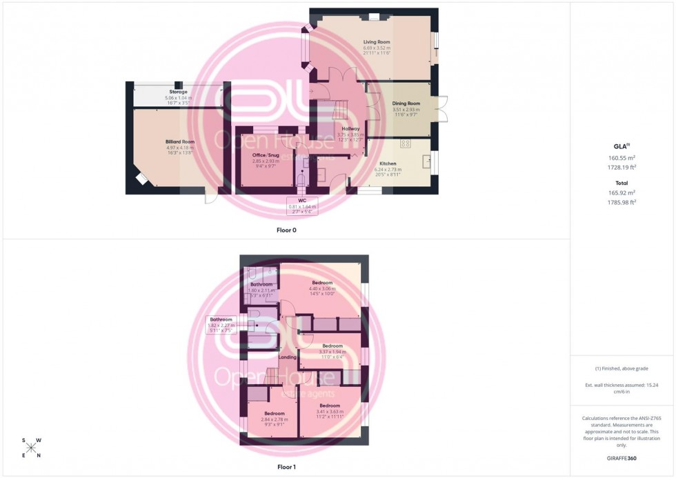 Floorplan for Coopers Close, Acresford, Swadlincote