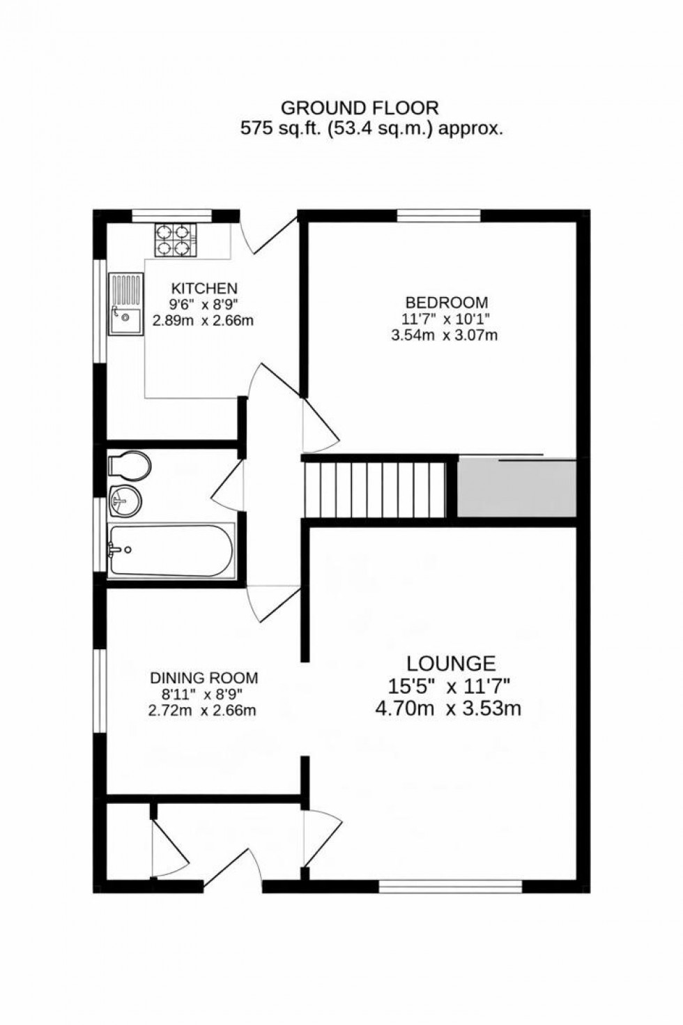 Floorplan for Belmont Drive, Aspull, Wigan