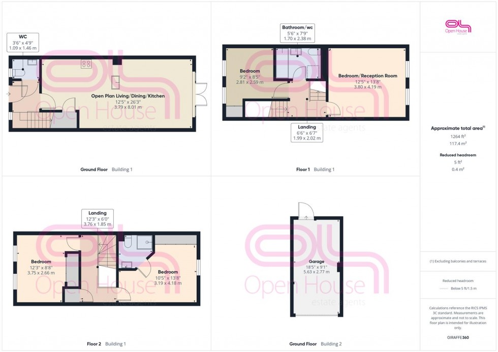 Floorplan for Sarnia Close, Peacehaven