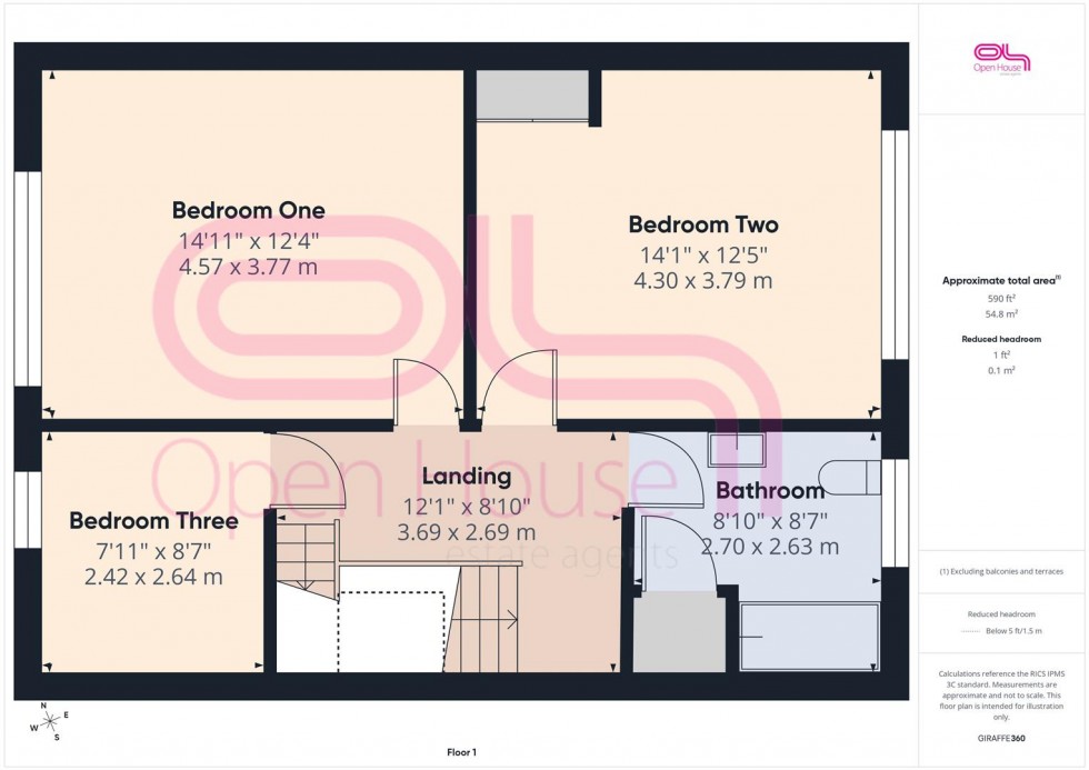 Floorplan for Southdown Avenue, Peacehaven