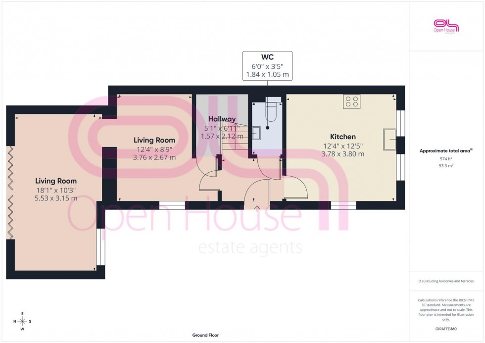Floorplan for Montreal Close Peacehaven