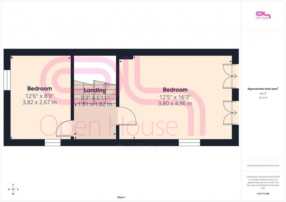 Floorplan for Montreal Close Peacehaven