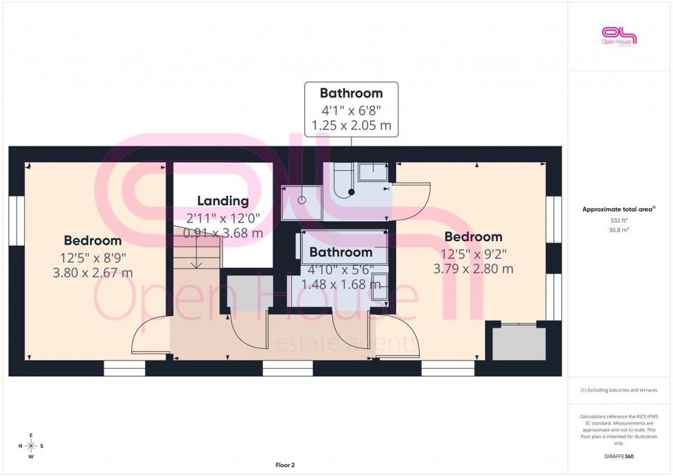 Floorplan for Montreal Close Peacehaven
