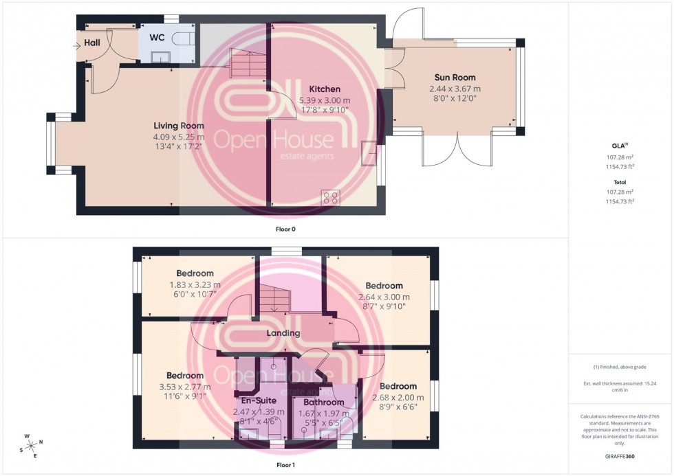 Floorplan for Grindley Way, Woodville, Swadlincote