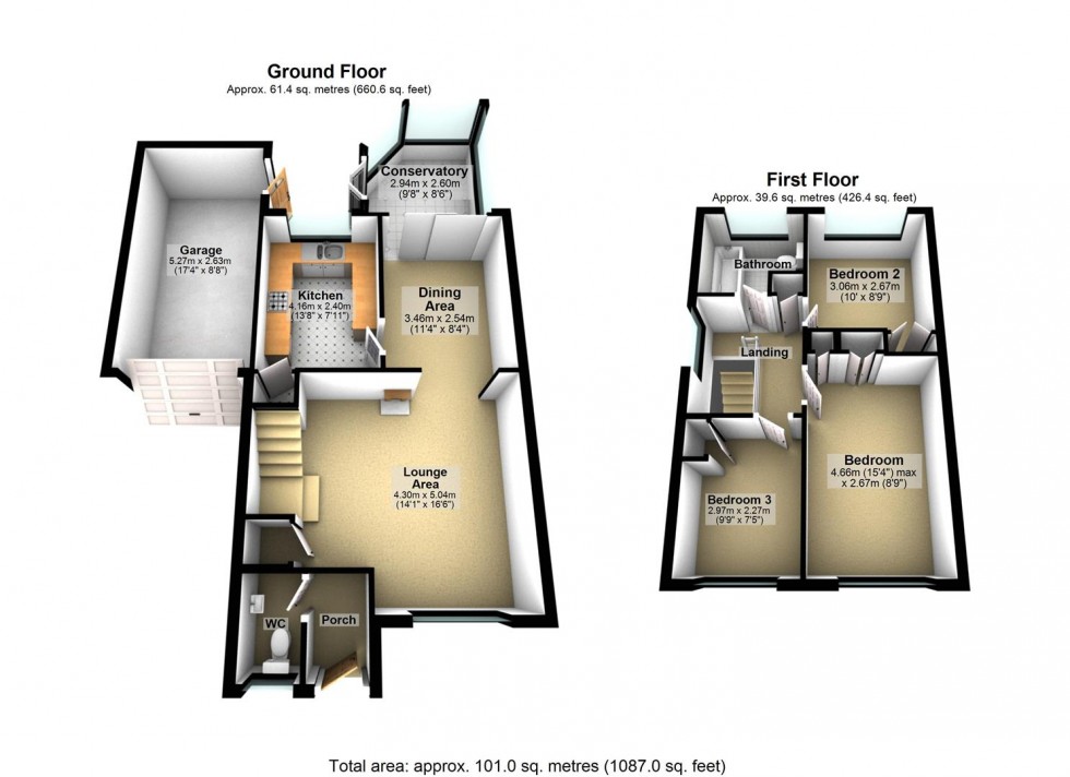 Floorplan for Florlandia Close, Sompting, Lancing