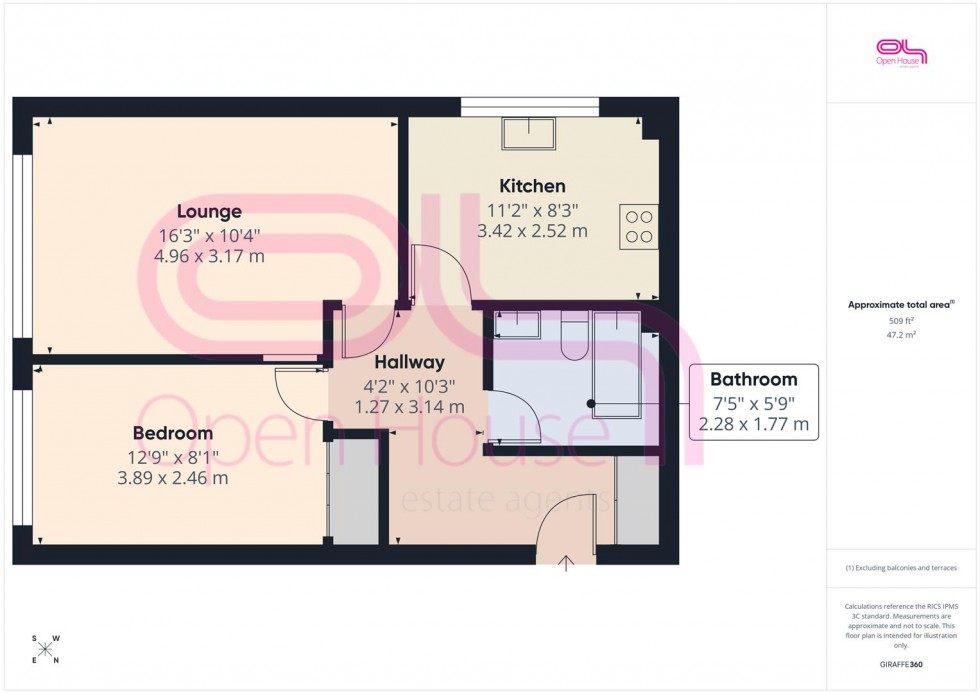 Floorplan for Roderick Avenue, Peacehaven