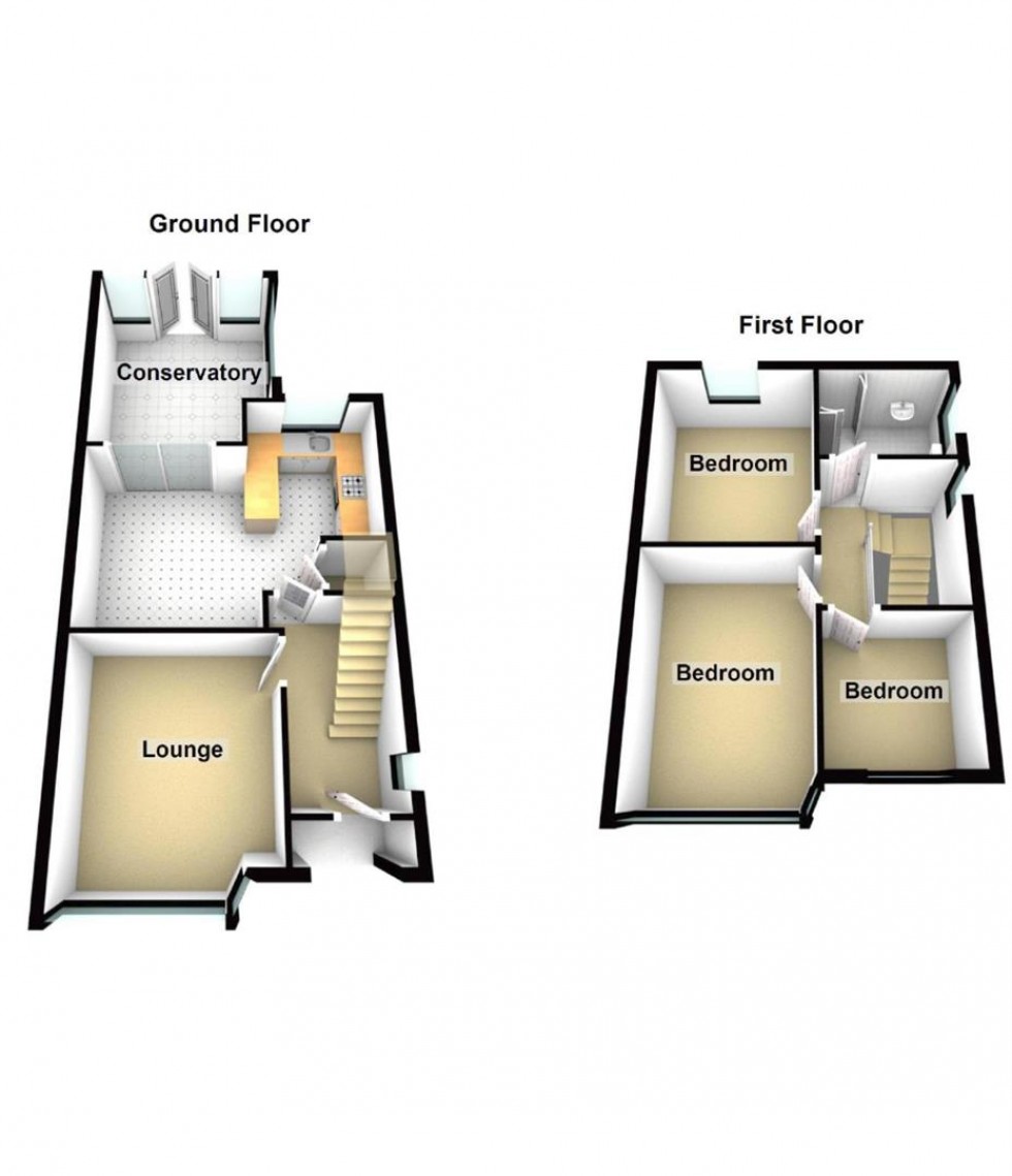 Floorplan for Sundorne Crescent, Shrewsbury