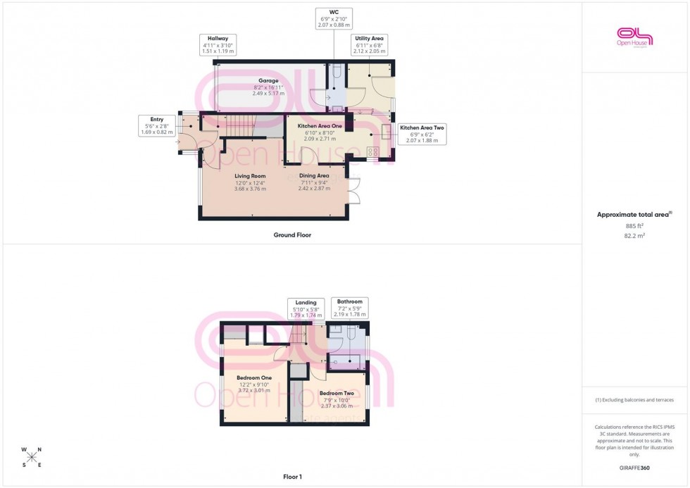 Floorplan for Jason Close, Peacehaven