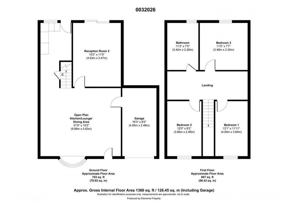 Floorplan for Thorphill Way, Billingham