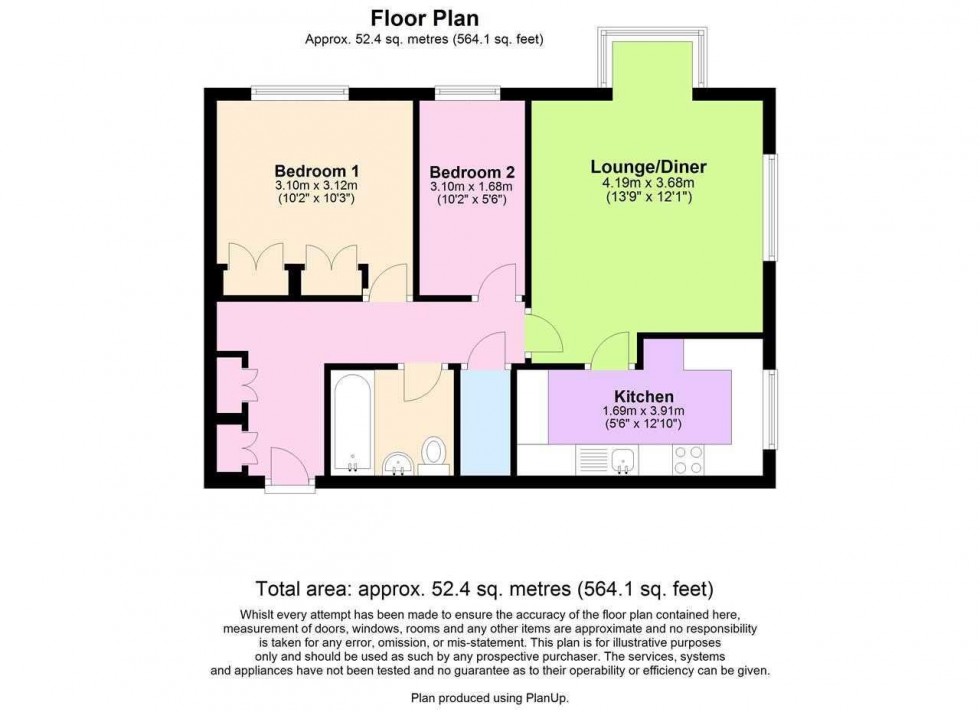 Floorplan for Tanyard Close,,Horsham